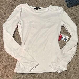 Forever 21 Classic White Long Sleeve Tee
